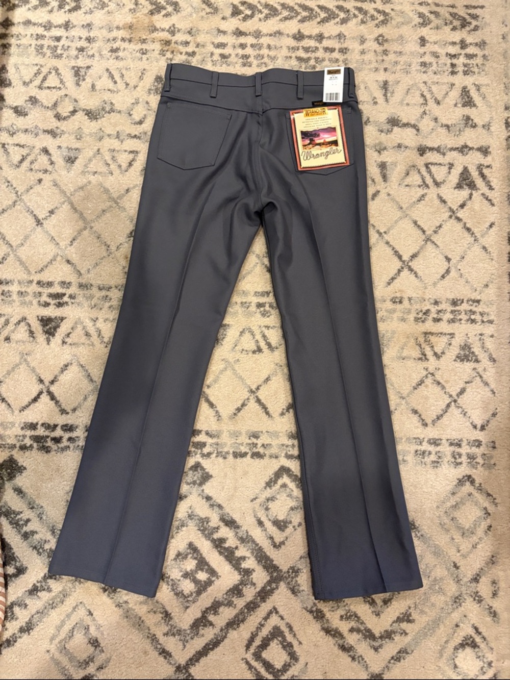 Wrangler Gray Straight-Leg Pants